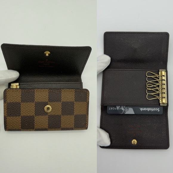 Authentic Louis Vuitton Damier Ebene 6 key holder - Picture 3 of 11